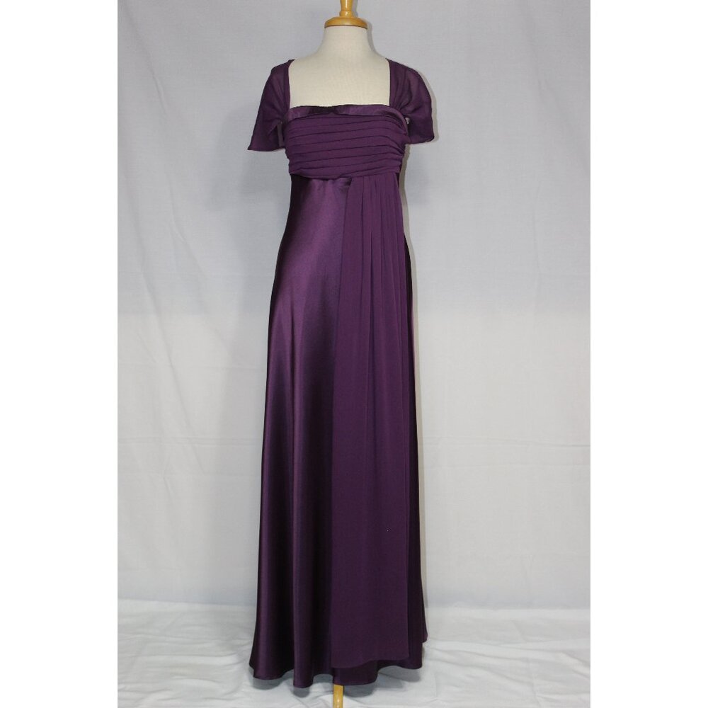 Cinderella Design #7302- Soft Satin Mother Of The Bride Dress-Size 3X-PLUM-NEW